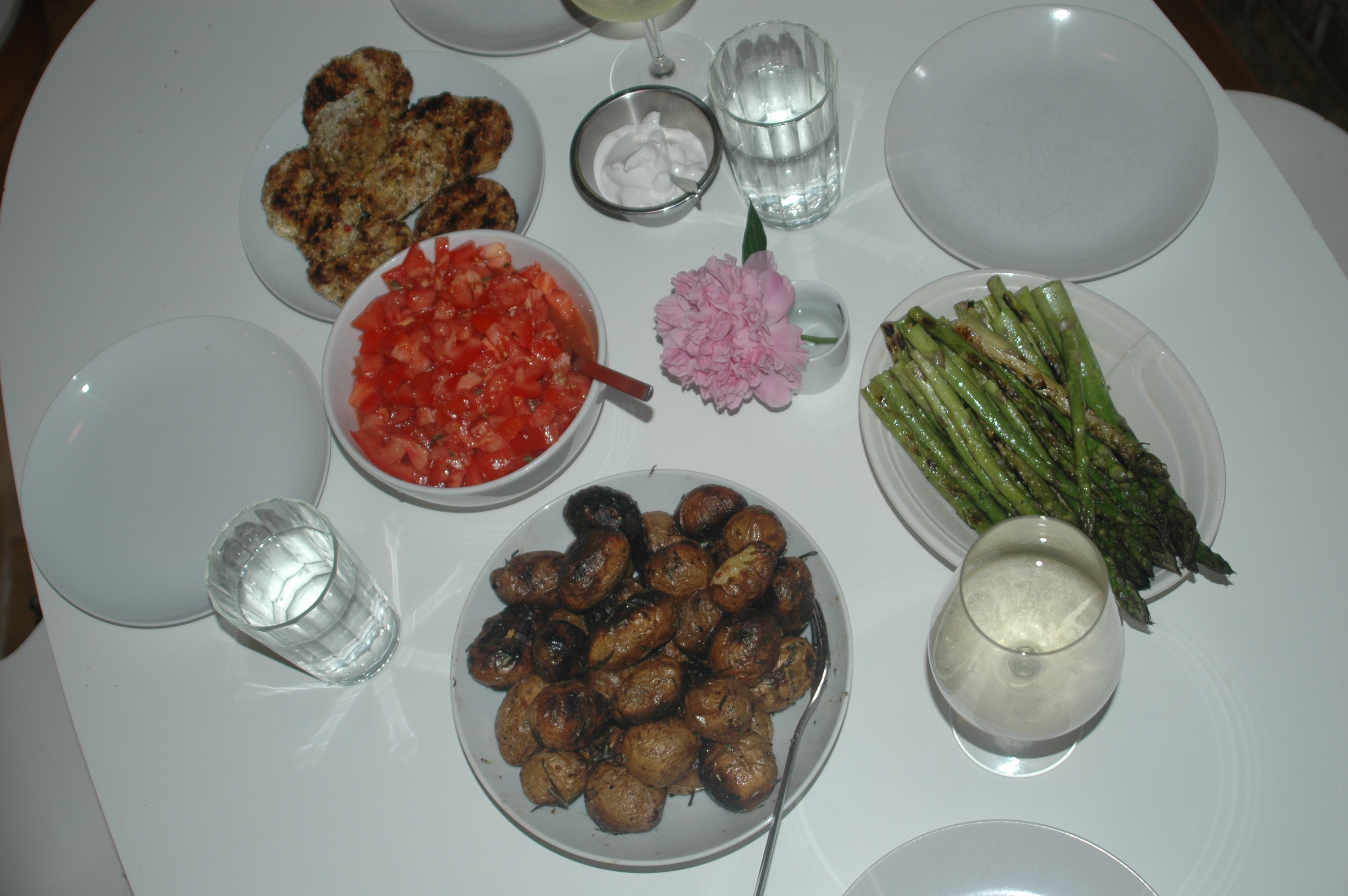 Too hot to cook inside Grill and chill